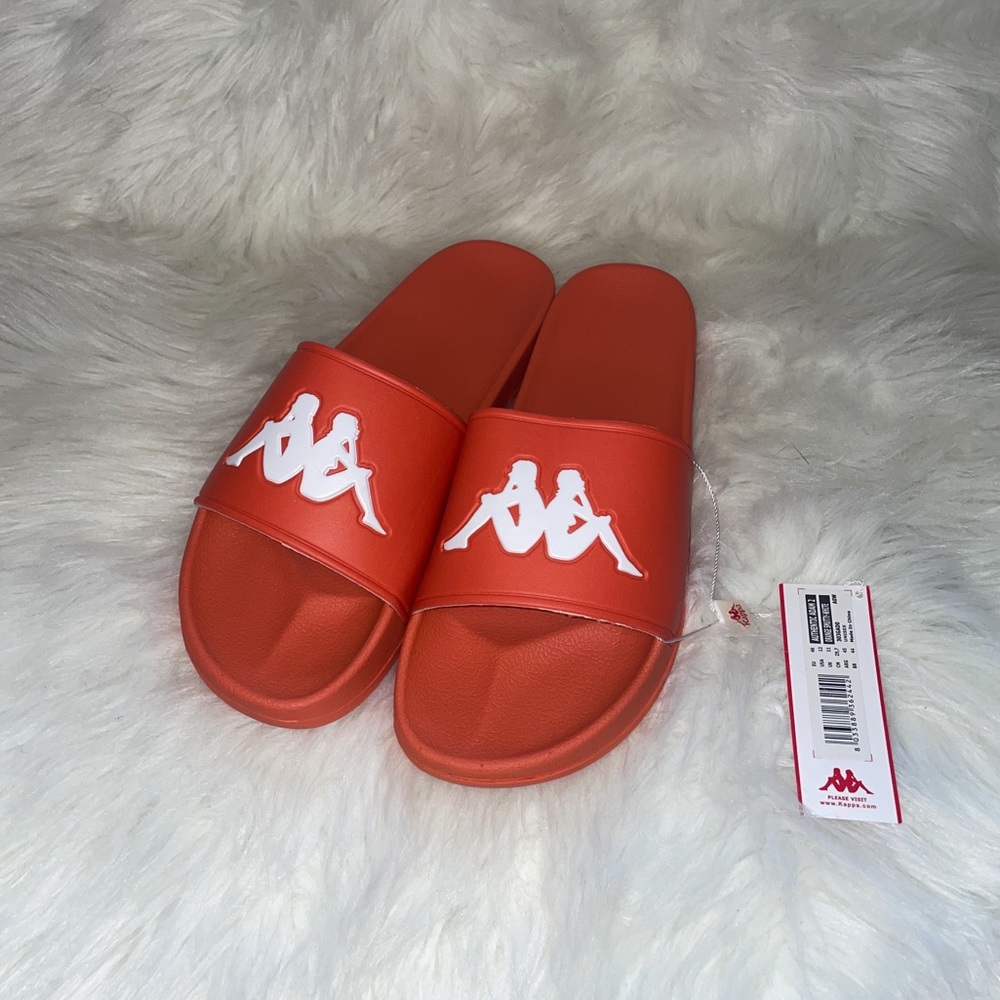 Kappa Authentic Adam 2 Orange Smutty-White Slides